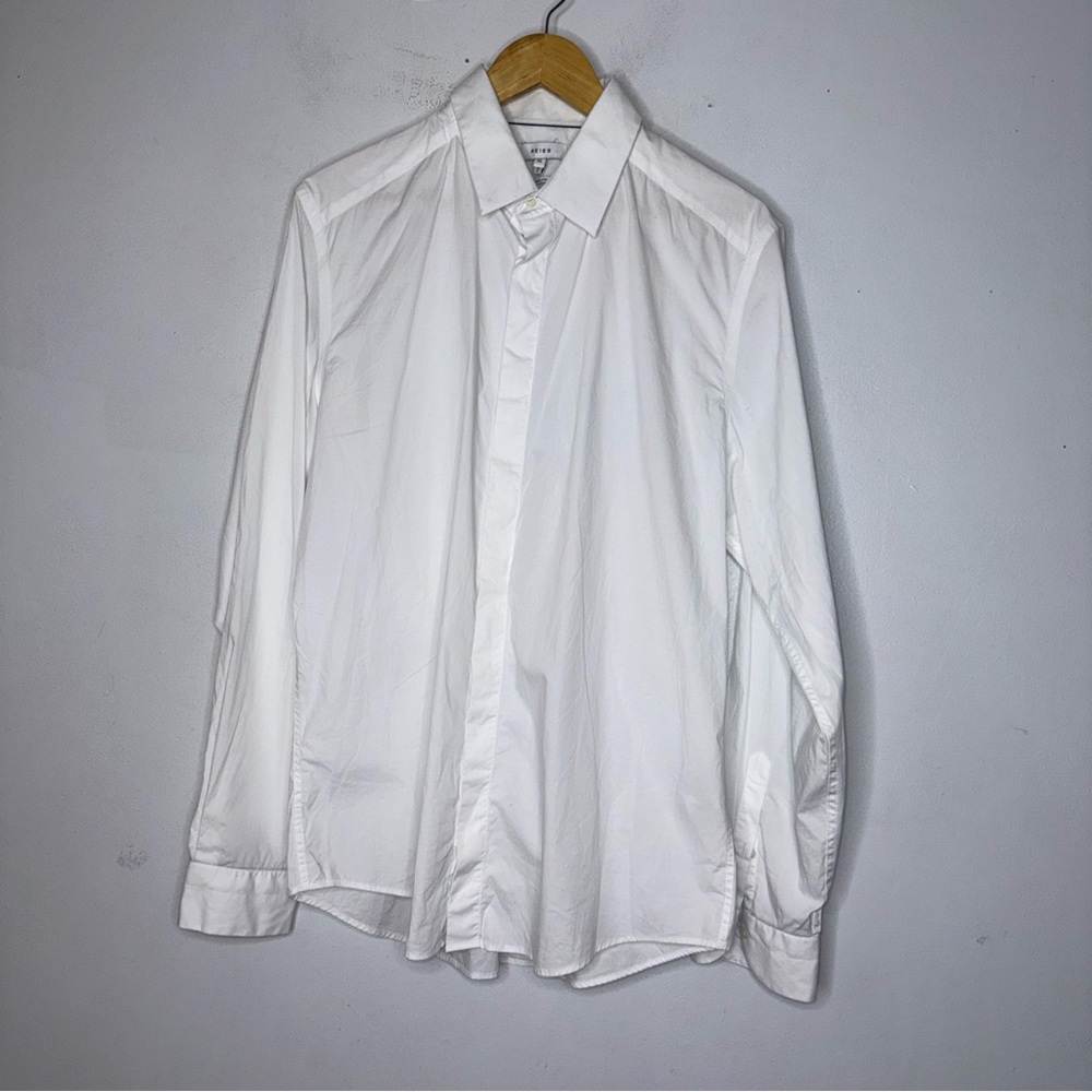 Reiss Collar Long Sleeve Button Down Hidden Buttons‎ Slim Fit XL